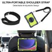 Samsung Galaxy Tab S9+ 360 Rotation Silicone Case Navy Blue/Yellow Green - 8
