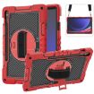 Samsung Galaxy Tab S9+ 360 Rotation Silicone Case Red/Black - 1