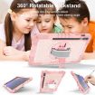 Samsung Galaxy Tab S9+ 360 Rotation Silicone Case - Rose Gold - 5
