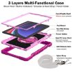 Samsung Galaxy Tab S9+ 360 Rotation Silicone Case Rose Red/Pink - 6