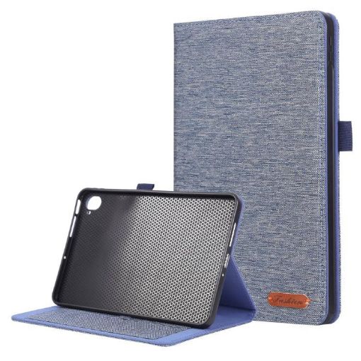 Xiaomi Redmi K Pad Blue Fabric Texture Flip Leather Tablet Case - 1