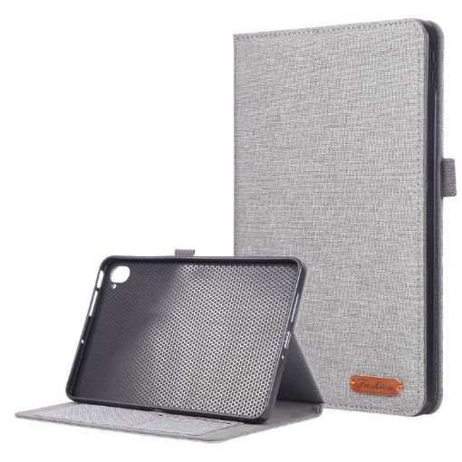Xiaomi Redmi K Pad Grey Fabric Texture Flip Leather Tablet Case - 1