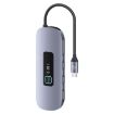 USAMS US-SJ643 PD100W 8-in-1 Type-C HUB with Light - Metal Grey - 1