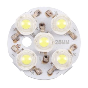 5W 5 LEDs Module Lamp 28mm Ceiling Light DC15V White - 1