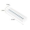 ORICO CT2U3-13AB 13-Port USB 3.0 HUB with Switches, EU Plug, White - 3
