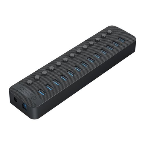 ORICO CT2U3-13AB 13-Port USB 3.0 HUB with Switches, US Plug, Black - 1