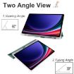Samsung Galaxy Tab S10+/S9+ Green TPU Leather Case with Pen Slot - 3