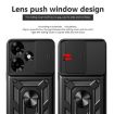 Infinix Hot 30 Red Phone Case with Sliding Camera Cover TPU+PC Design - 4