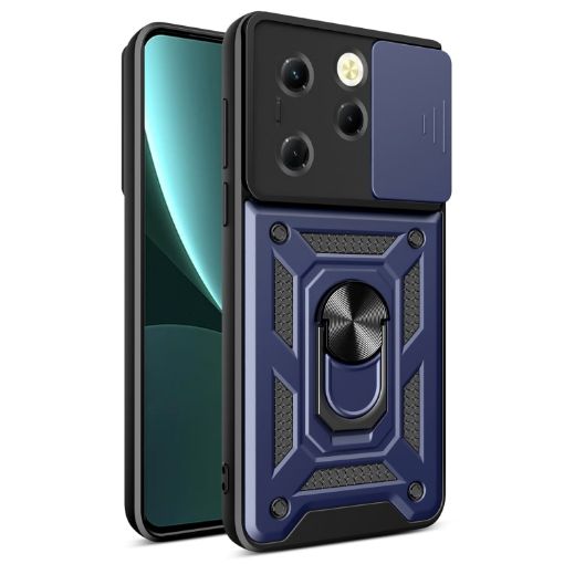 Infinix Hot 40/40 Pro 4G Blue TPU+PC Case with Sliding Camera Cover - 1