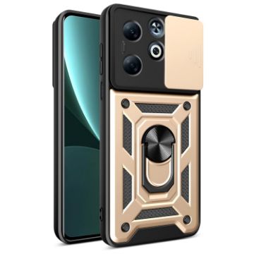 Infinix Smart 8 Plus/8 Pro Gold Phone Case with Sliding Camera Cover - 1