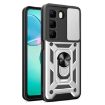 Infinix Hot 50 4G Phone Case Silver - Sliding Camera Cover TPU+PC Design - 1