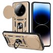 Infinix Zero 40 4G Gold Phone Case with Sliding Camera Cover TPU+PC - 1