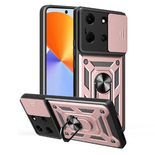 Infinix Note 30 5G Phone Case with Sliding Camera Cover - Rose Gold - 1