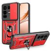 Infinix Note 50 Pro 4G Case Red - Sliding Camera Cover TPU+PC Design - 1
