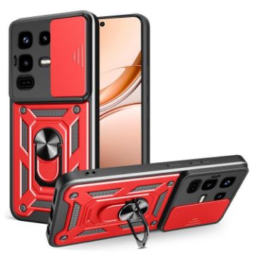 Infinix Note 50 Pro 4G Case Red - Sliding Camera Cover TPU+PC Design - 1