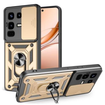 Infinix Note 50 Pro 4G Gold Case with Sliding Camera Cover TPU+PC - 1