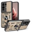 Infinix Note 50x Gold Phone Case with Sliding Camera Cover TPU+PC Design - 1