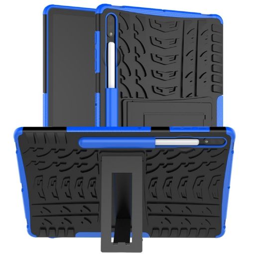 Samsung Galaxy Tab S9+ Tire Texture TPU PC Case - Blue - 1