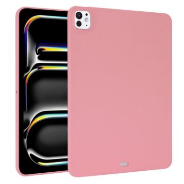 iPad Pro 13 2024 Pink Oil Spray Skin-friendly TPU Tablet Case - 1