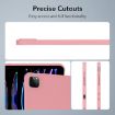 iPad Pro 13 2024 Pink Oil Spray Skin-friendly TPU Tablet Case - 3
