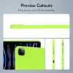 iPad Pro 13 2024 Fluorescent Green TPU Case - Oil Spray Skin-friendly - 3