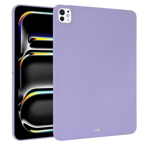 iPad Pro 13 2024 Purple TPU Tablet Case - Oil Spray Skin-friendly - 1
