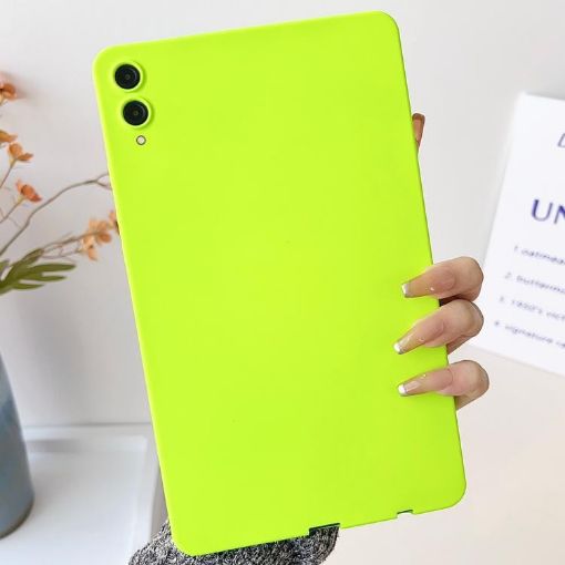 Samsung Galaxy Tab S9+/S9 FE+/S10+ TPU Case, Fluorescent Green, Skin-friendly - 1
