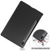 Samsung Galaxy Tab S7 T870 Black Leather Case with Holder & Sleep/Wake - 9