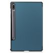 Samsung Galaxy Tab S7 T870 Dark Green Leather Case with Holder & Sleep Function - 3