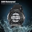 SKMEI 2098 Men's Waterproof Digital Watch, Gold+Black, Thermometer, 50M - 7