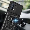 OPPO Reno5 4G/5G Mint Green TPU Hybrid PC Case with Sliding Camera Cover - 4