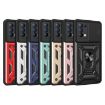 OPPO Reno5 4G/5G Red Sliding Camera Cover TPU Hybrid PC Case - 2