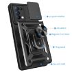 OPPO Reno5 4G/5G Red Sliding Camera Cover TPU Hybrid PC Case - 3
