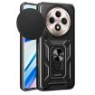 OPPO Reno12 F 5G Case - Black Sliding Camera Cover TPU Hybrid PC - 1