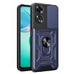 OPPO A60 4G Phone Case - Blue Sliding Camera Cover TPU Hybrid PC - 1