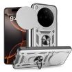 OPPO Find X8 Phone Case Silver - Sliding Camera Cover TPU Hybrid PC - 1