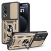 OPPO A3 Pro/A80 5G Gold Sliding Camera Cover TPU Hybrid PC Case - 1