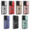OPPO Reno13 F 4G/5G Red TPU Hybrid PC Case with Sliding Camera Cover - 2
