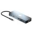 BYL-2309 Type-C Dock: HDMI 4K, DP, VGA, RJ45, USB3.2, Audio, PD100W, SD/TF - 2