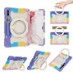 Samsung Galaxy Tab S9+ Armor Case with Rotating Ring - Colorful Pink - 1