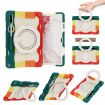 Samsung Galaxy Tab S9+ Armor Case with Rotating Ring - Colorful Red - 1
