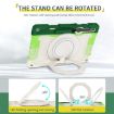 Samsung Galaxy Tab S9+ Armor Case with Rotating Ring - Colorful Green - 5
