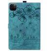 iPad Pro 13 2024 Green Cartoon Sakura Cat Leather Tablet Case - 3