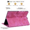 Samsung Galaxy Tab S9+/S8+/S7+ Sakura Cat Leather Case Rose Red - 7