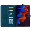 Samsung Galaxy Tab S9+/S8+/S7+ Sakura Cat Leather Case (Blue) - 3