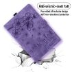 Samsung Galaxy Tab A8 X200 Purple Cartoon Sakura Cat Leather Case - 6