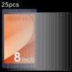 LUCA TE084 M4V1-B 8.0 Tablet Glass Film 25pcs 0.3mm 9H Tempered - 1