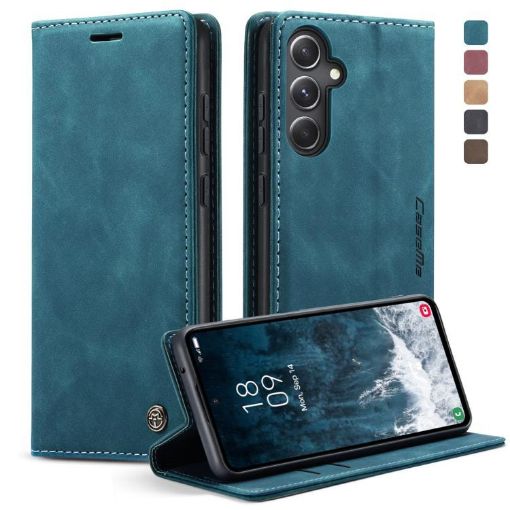 Samsung Galaxy S23 FE 5G CaseMe 013 Flip Leather Case - Blue - 1