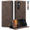 Samsung Galaxy S24+ 5G CaseMe 013 Flip Leather Case (Coffee) - 1