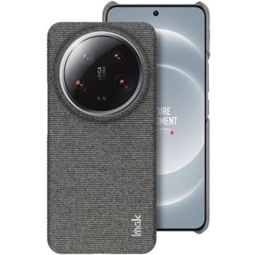 Xiaomi 14 Ultra 5G imak Ruiyi Cloth Texture PU + PC Case Dark Grey - 1